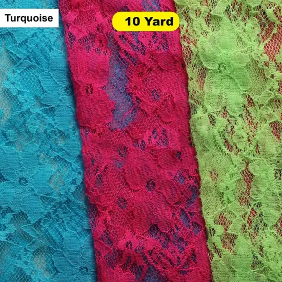 Seduction Lace Nylon Spandex Tricot Turquoise {1}