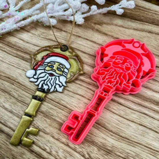 Santa's Magic Key Clay Cutter | Winter Holiday Cutter & PDF {2}