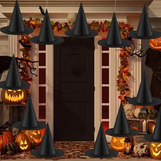 12PCS Halloween Witch Hats {5}