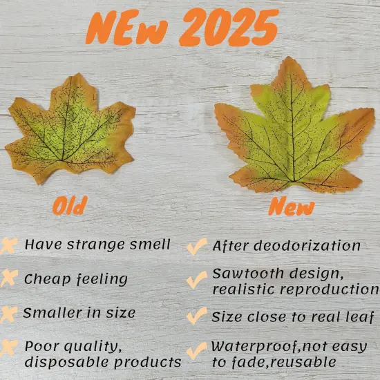 Artificial Maple Leaf Leaves {2}