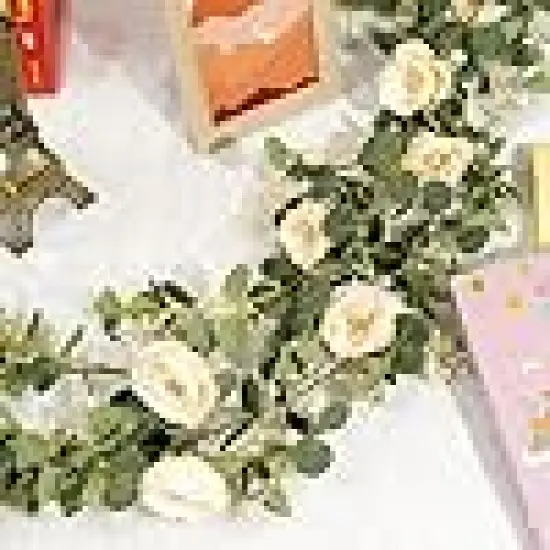 Silver Dollar Eucalyptus Leaves Hanging Vines {2}