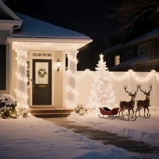 100 LED Warm White Christmas String Lights - 35 FT {4}