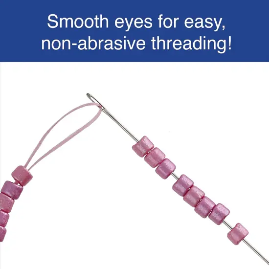 The Beadsmith Basic Elements Beading Needles &ndash; Size 12, Pack of 25 &ndash; Use for Loom Weaving Beadwork, Off-Loom Stitching and Jewelry Making with Seed Beads {4}