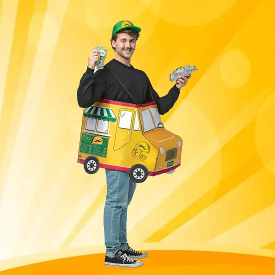 Mr. Taco Food Truck Adult Costume Tunic for Funny Foodie Halloween Outfit {1}