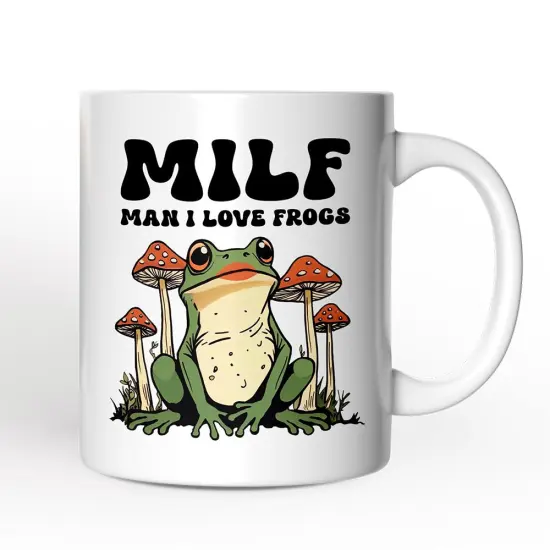 Man I Love Frogs Mug, Mother's Gift {1}
