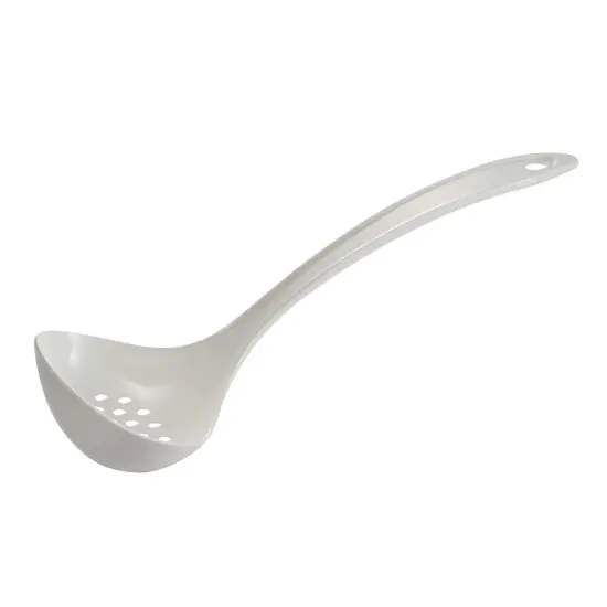 Hutzler LOPOL Reinforced Nylon Straining Ladle - White {1}