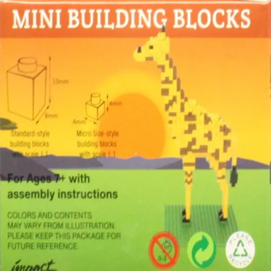 Mini Building Blocks - Giraffe {4}