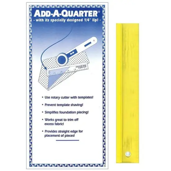 6 inch Add A Quarter Ruler Design # 1 {1}