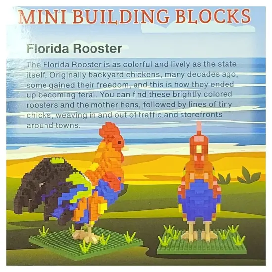 Mini Building Blocks - Florida Rooster {4}