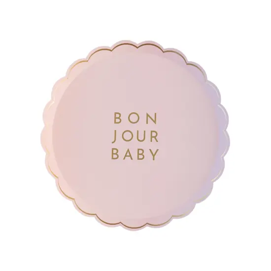 BONJOUR BABY PETAL PINK SMALL PLATES {1}