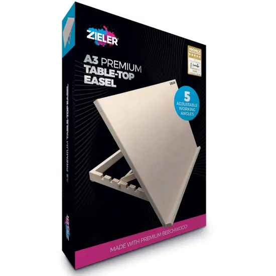 A3 Wooden Table Top Easel with 5 Adjustable Angles {6}