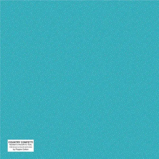 Blue Teal Kenna's Favorite Cotton 44"/45" Fabric Per Yard {1}