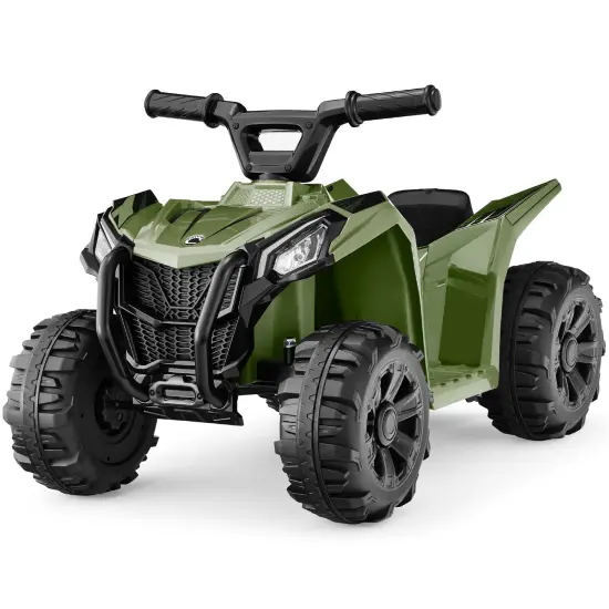 Best Choice Products 6V Kids Ride-On 4-Wheeler Quad ATV Car w/ 1.8mph Max Speed, Treaded Tires Army Green {1}