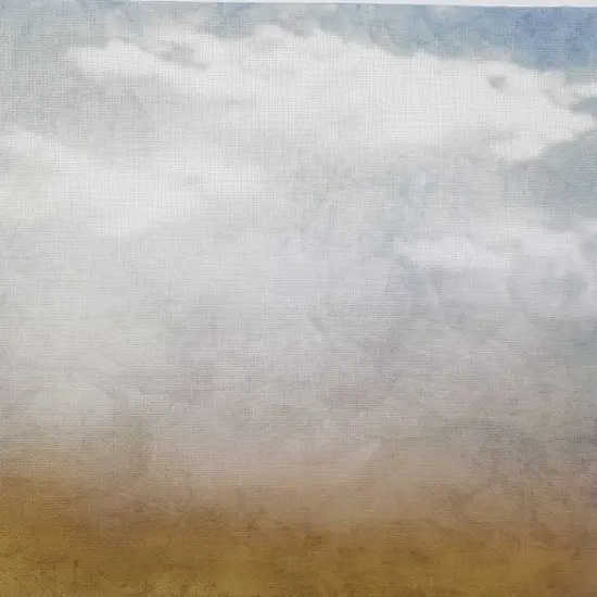 Fading Horizon Designer Printed AIDA Fabric. Canvas for embroidery with an applied backgroundKF-1127A {1}