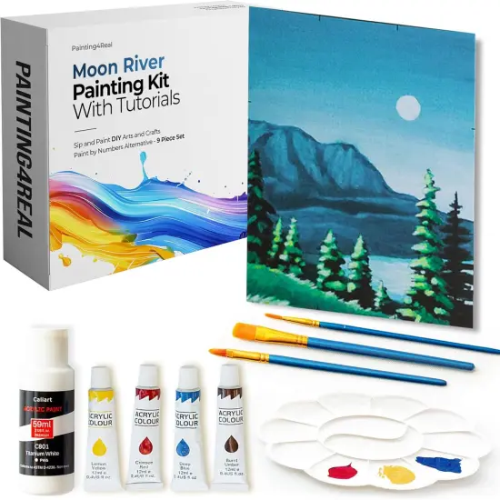 DIY Painting Class Kit for Adults with Video Tutorials {1}