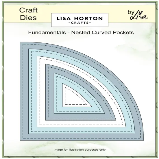 Lisa Horton Crafts Fundamentals Nested Dies-Curved Pocket {1}