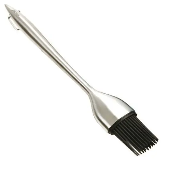 Norpro 12" Long Stainless Steel Handle Silicone BBQ Basting Brush {1}