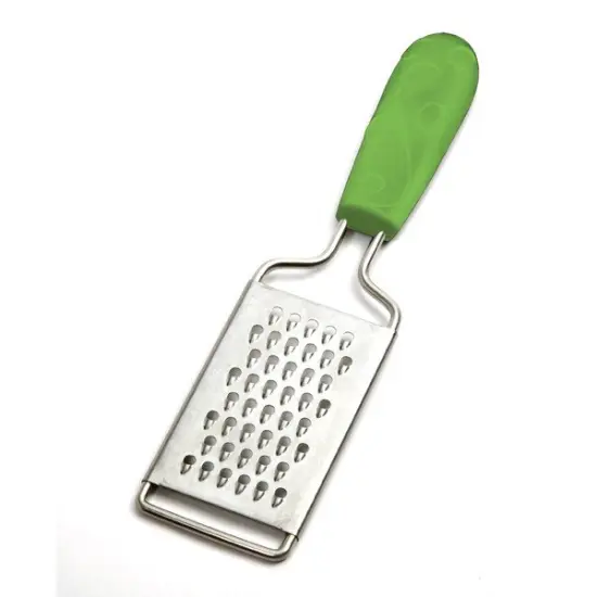 Norpro Grip-EZ Mini Stainless Steel Grater - Cheese Garlic Nutmeg Blue {3}