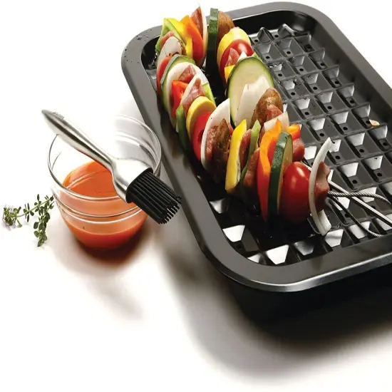 Norpro 7.5" Long Stainless Steel Silicone Basting Pastry Brush {4}