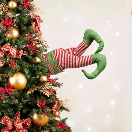Animated Elf Legs Kickers. Christmas Decor {1}