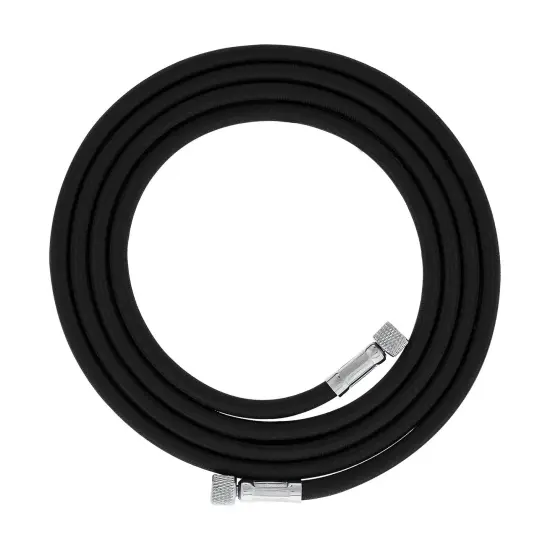 Premium 25 Foot Nylon Braided Airbrush Hose - 1/8" BSP Air Brush Adapter Fitting Connectors on Both Ends (Hose color may vary) {1}