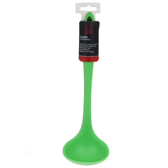 Chef Craft 11.5" Premium Heat Resistant Silicone Cooking / Serving Ladle Green {6}