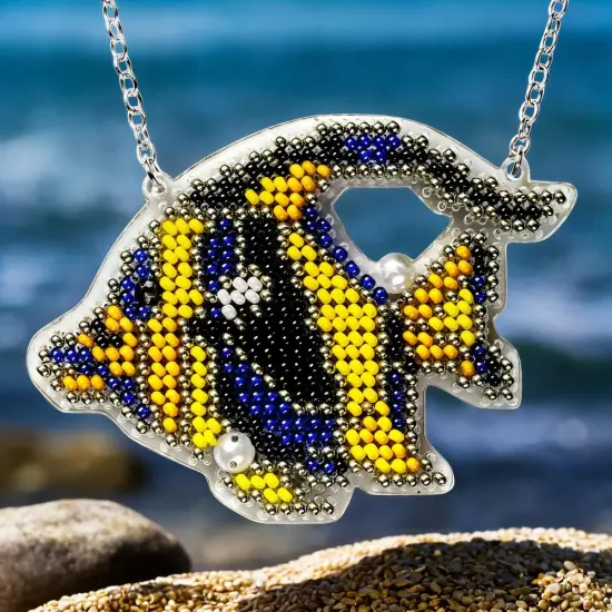 Set for embroidery with beads on a plastic base FLPL-101 {1}