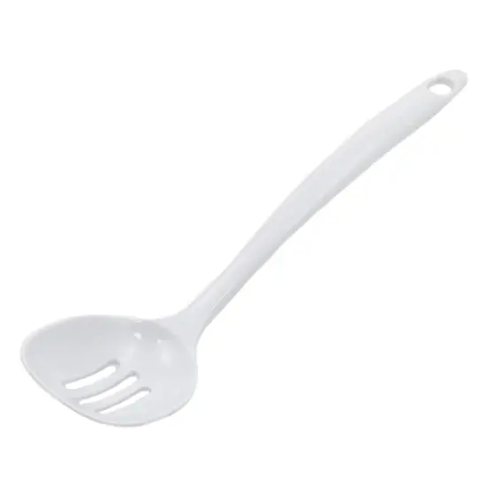 Chef Craft 11" Long Melamine Slotted Serving Spoon {1}