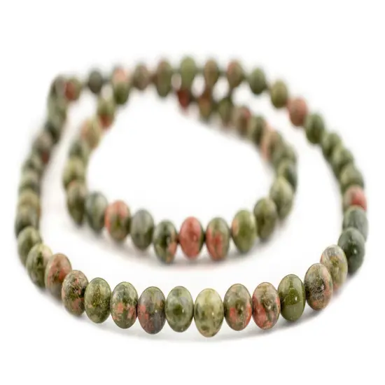 The Bead Chest Round Unakite Beads (6mm) {3}