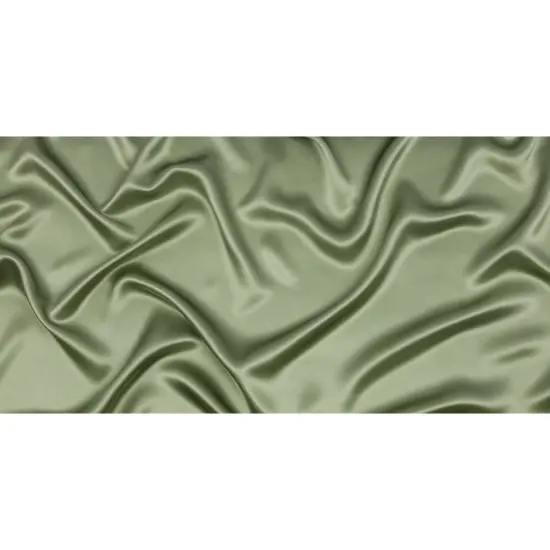 1 Yard Premium Oil Green Silk Charmeuse Fabric 44" Wide for Fashion & Lingerie {3}