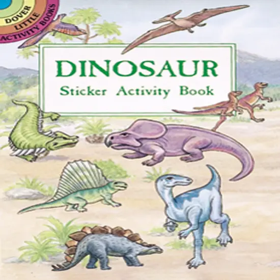 Dinosaur Sticker Activity Book-Softcover {3}