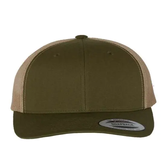 YP Classics&reg; Retro Trucker Cap Moss/ Khaki {1}