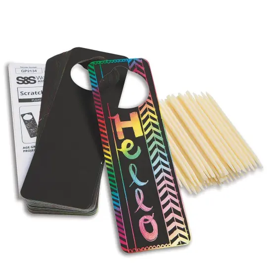Scratch Door Hangers Craft Kit (Pack of 48) {3}