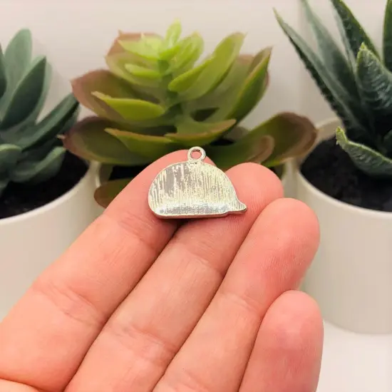 Red Enamel Hedgehog Charms, 21x16mm {3}