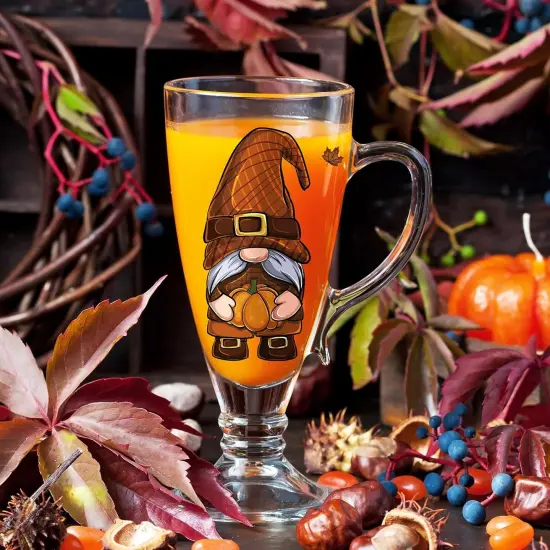 8 Sheets Thanksgiving Pumpkin Gnome Rub on Transfer {3}