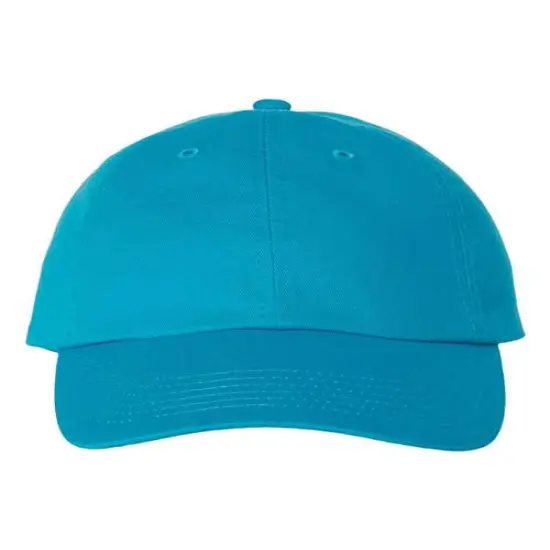 Valucap&reg; Adult Bio Washed Classic Dad Hat Neon Blue {1}
