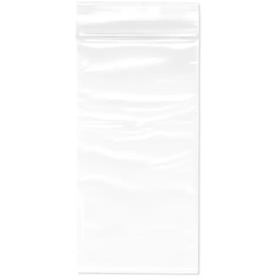 Plymor 2.5" x 5", 2 Mil Zipper Reclosable Plastic Bags {1}