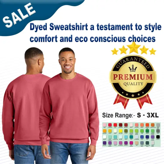 Dyed Sweatshirt a testament to style comfort and eco-conscious choices | RADYAN&reg; {2}