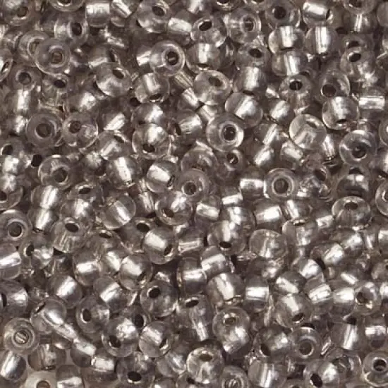 John Bead 6/0 Silver Lined Solgel Czech Glass Seed Beads, 500g Light Grey {1}