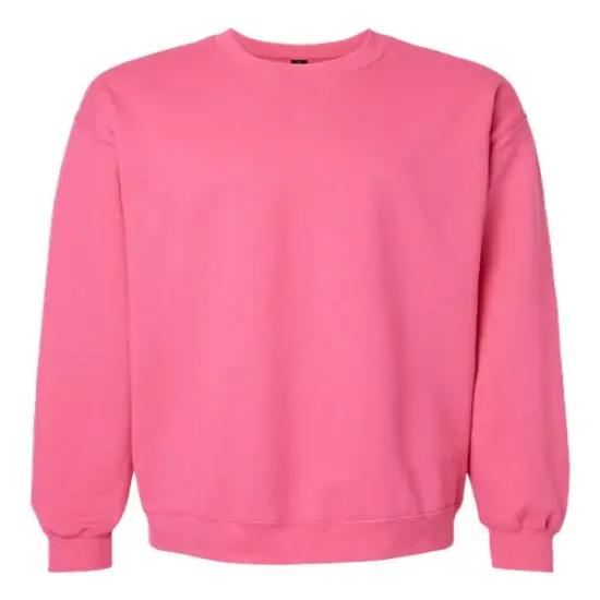 Gildan&reg; Midweight Crewneck Long Sleeve Sweatshirt Pink Lemonade {1}