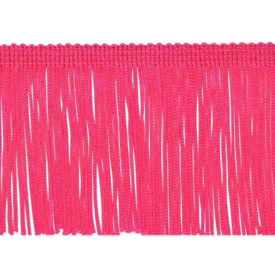 5 Yards of 3" Chainette Fringe Trim | 5 yard cut Neon Pink {1}