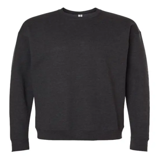 Tultex&reg; Fleece Crewneck Sweatshirt Heather Graphite {1}