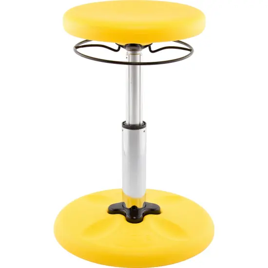 Kids Adjustable Standard Wobble Chair 14-19", Yellow {1}