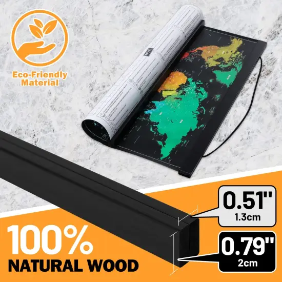 16x20 Poster Frame, 16x24 Magnetic Poster Hanger Wood Frame Frames for Photo Picture Canvas Artwork Wall Hanging (16", Black) {3}