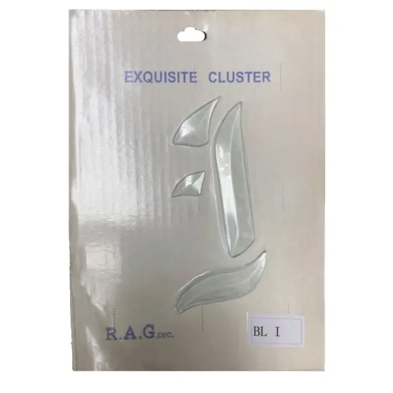 3" x 5-1/2" Exquisite Clear Glass Letter I Bevel Cluster BLI {3}