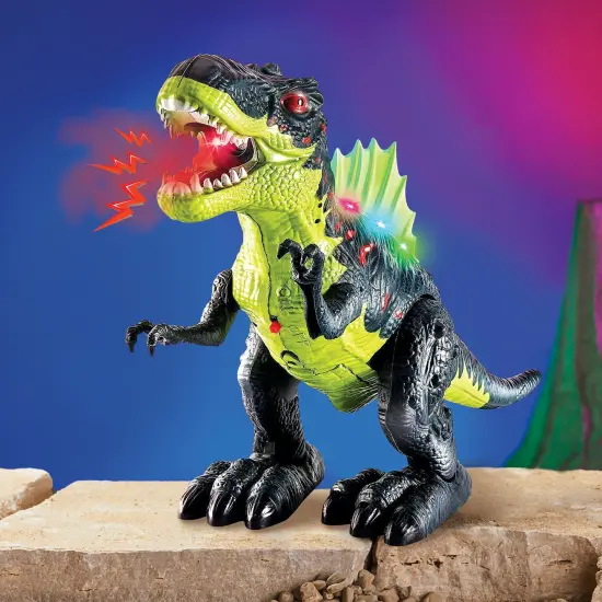 Collections Etc Fire Breathing LED Lighted T-Rex Dinosaur Toy {2}