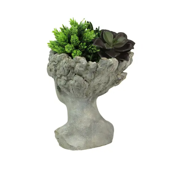 Goddess of the Wind Planter &ndash; 8.5" Grecian-Style for Indoor or Outdoor Decor {7}