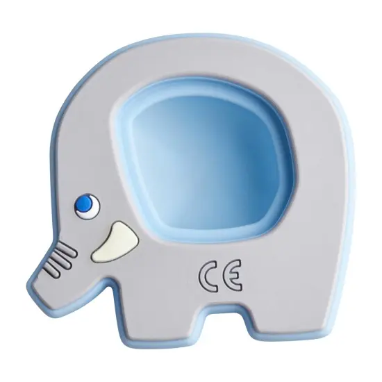 HABA Silicone Teethers for Babies 6-18 Months - Popping Elephant Fidget Toy & Grasping Toy - Dishwasher Safe Baby Essentials Multicolor {3}