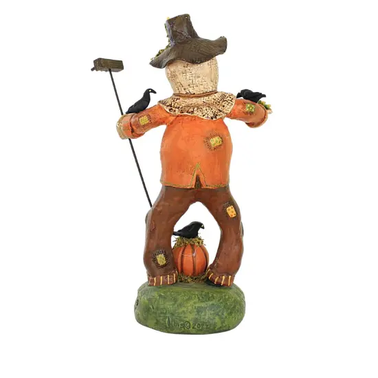 Charles Mcclenning 10.25 In Scarecrow Sam Thanksgiving Figurine , Lightweight Fall Decor Fall Thanksgiving Crows Corn Orange {2}