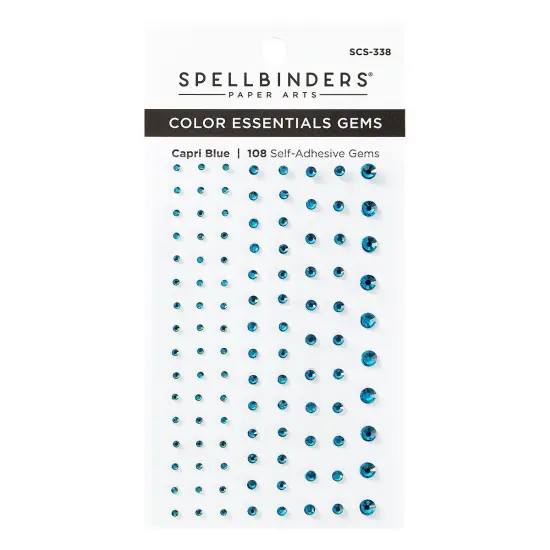 Spellbinders Color Essentials Gems 108/Pkg-Capri Blue {1}